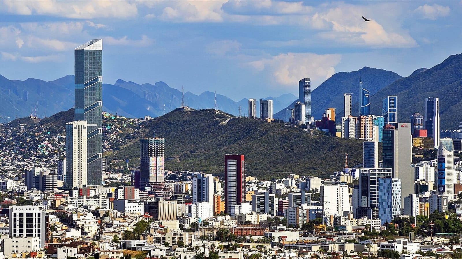Vista de la skyline de Monterrey, Nuevo León