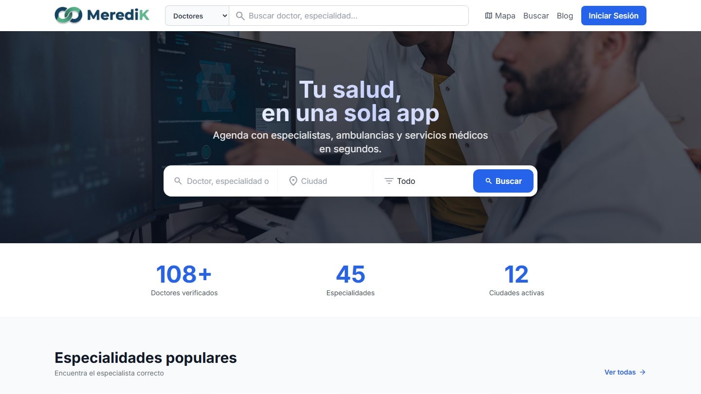 MerediK: directorio médico en línea